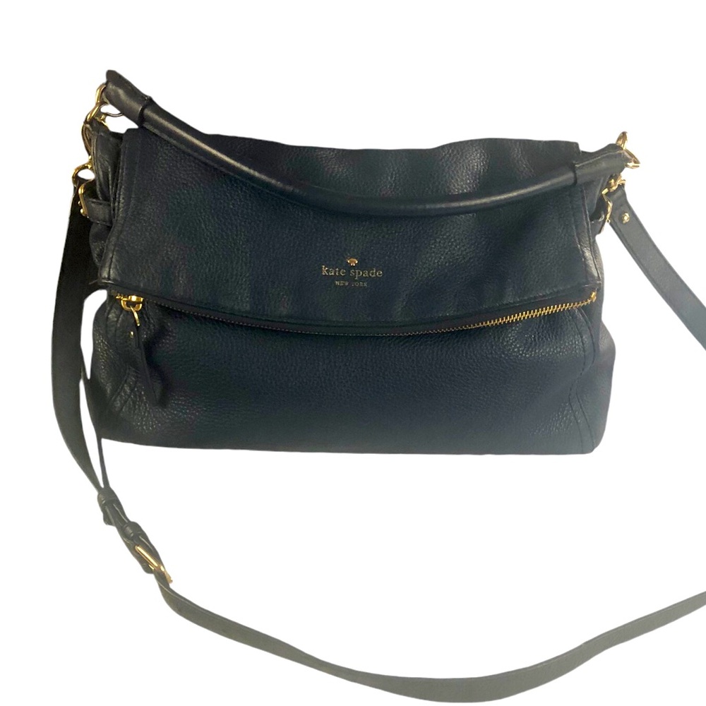 Women's Kate Spade Navy Blue Cobble Hill Little Minka Leather Crossbody Bag.